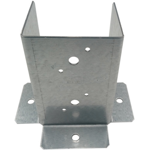 Soporte poste para suelo hormigón de acero galvanizado para poste de 10 x 10 cm