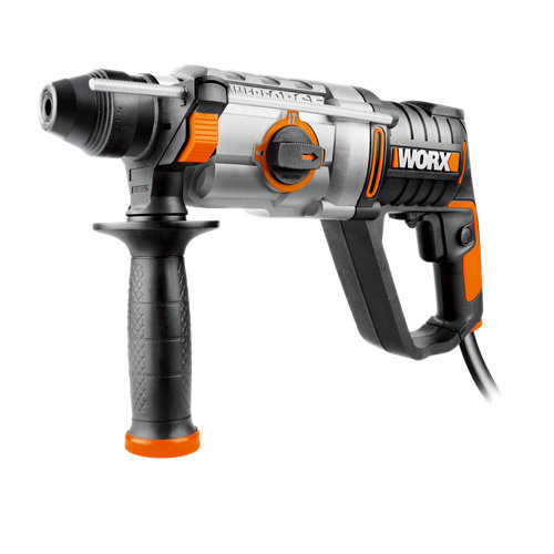 Martillo perforador sds plus worx de 2.5 julios y 800 w de potencia