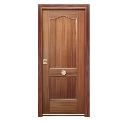 Puerta de entrada acorazada 400 provenzal derecha sapelly/blanco de 90.3x208 cm