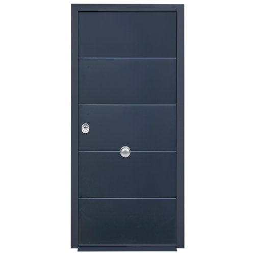 puerta oslo gris de apertura izquierda de 62.5 cm 24 Puerta de entrada acorazada 3101 derecha gris/blanco de 90x209 cm