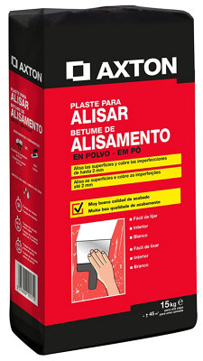 Plaste en polvo para alisar AXTON 15 kg