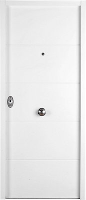 Puerta de entrada acorazada serie V Lucerna blanca derecha de 89x206 cm