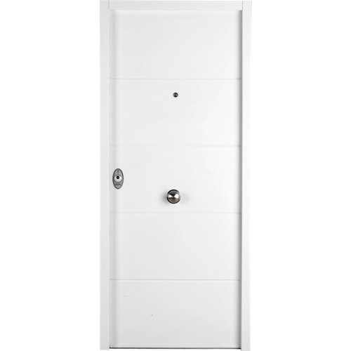 Puerta marsella blanco de apertura derecha de 125 cm 26 Puerta de entrada acorazada serie v lucerna blanca derecha de 90x210 cm