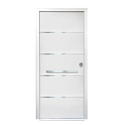 Puerta de entrada acorazada 3101 avia izquierda blanco/blanco de 90x209 cm