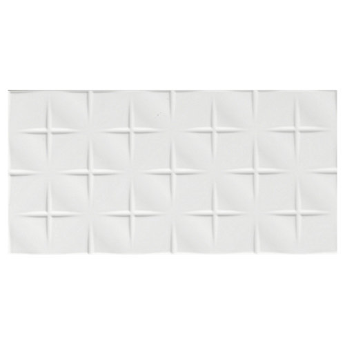 Revestimiento tonic 25x50 3d cross blanco artens