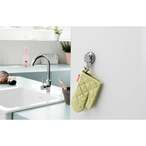 Percha de baño bestlock gris / plata brillante