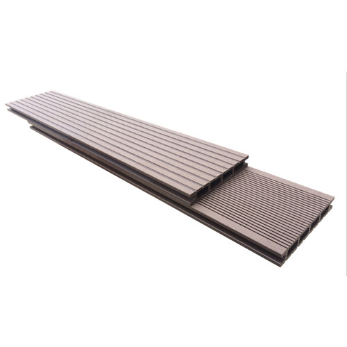 Suelo de composite para exterior naterial 220x14,5 cm choco