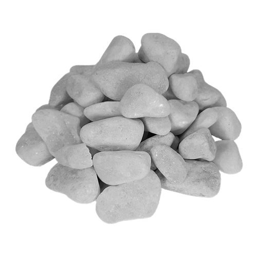 Saco de piedra calcárea rodada blanco 1000kg 25 y 40 mm