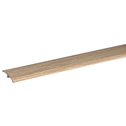 Pack de 5 rodapiés de mdf blanco 10x2205x1,5 cm 28 Perfil aluminio artens 83 cm natural mod031