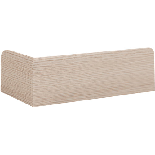 Suelo laminado artens intenso gerona madera blanca, 12mm 24 Rodapié mdf artens 8 cm natural mod031