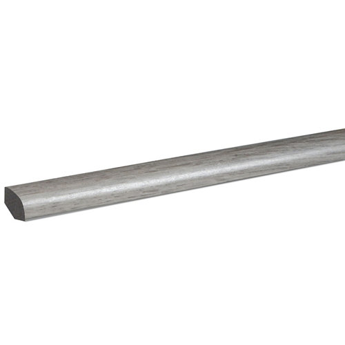Kit pasamanos de aluminio en color aluminio blanco de 2m soportes inlcuidos 28 Junquillo pvc fn profile 240 cm gris mod010