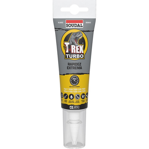 Adhesivo de montaje t-rex turbo 125 ml blanco