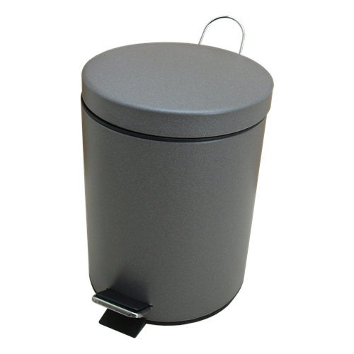 Papelera baño mandala gris 5l de la marca CROMADOS MODERNOS en acabado de color Gris / plata fabricado en Acero inoxidable