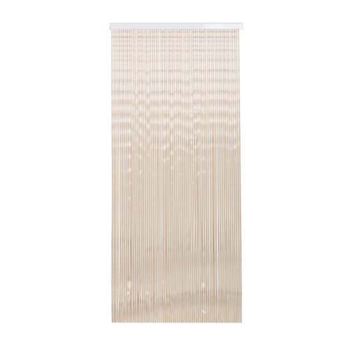 Cortina de puerta pvc guadiana miel-transparente 90 x 210 cm