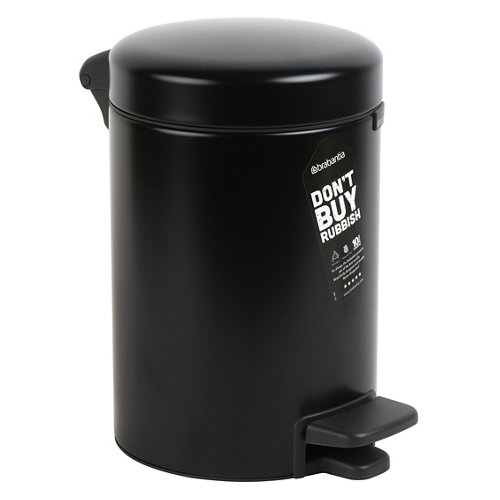 Papelera de baño pedal newicon brabantia 3l blanco mate