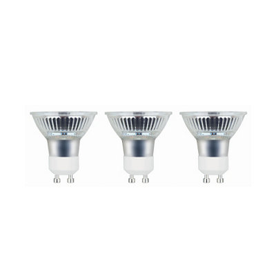 Pack de 3 bombillas Lexman GU10 5W 2700K (Amarillo)