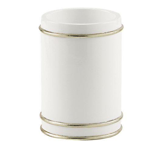 Vaso de baño olimpia blanco y oro satinado de la marca GEDY en acabado de color Amarillo / dorado fabricado en Resina