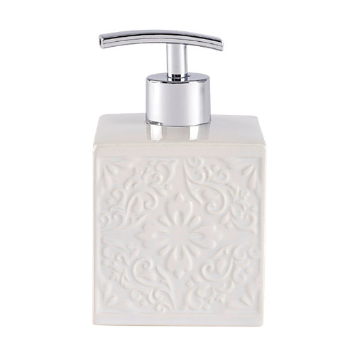 Dispensador de jabón córdoba blanco de la marca Wenko en acabado de color Blanco fabricado en Cerámico