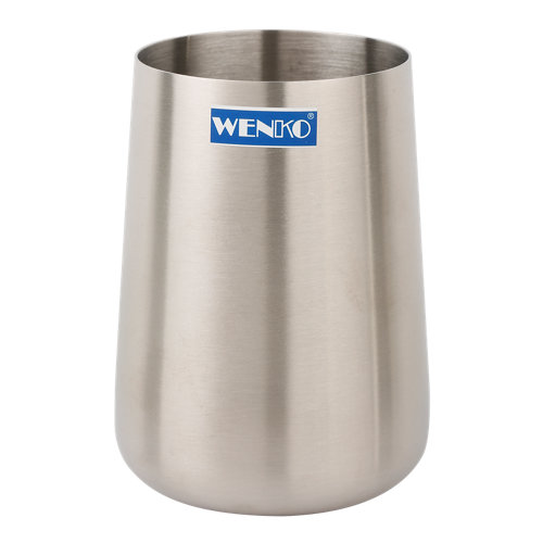 Vaso de baño solid cromo satinado de la marca Wenko en acabado de color Gris / plata fabricado en Acero inoxidable