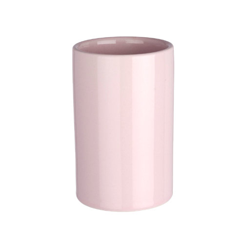 Vaso de baño polaris rosa pastel brillante de la marca Wenko en acabado de color Rosa fabricado en Cerámico