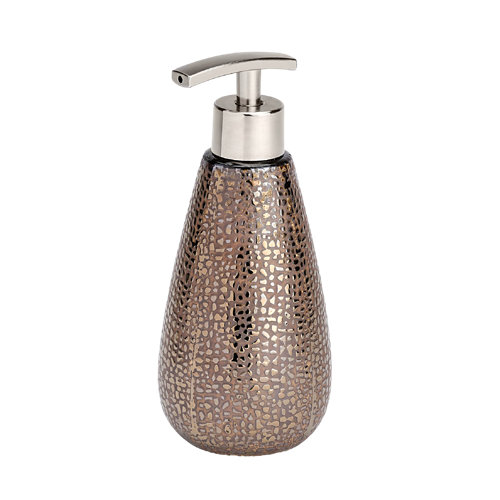 Dispensador de jabón marrakesh marrón brillante de la marca Wenko en acabado de color Marrón fabricado en Cerámico