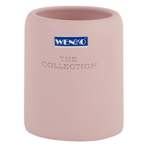 Vaso de baño the collection rosa mate de la marca Wenko en acabado de color Rosa fabricado en Polirresina