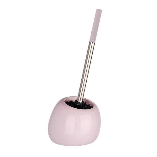 Escobillero polaris rosa brillante de la marca Wenko en acabado de color Rosa fabricado en Cerámico