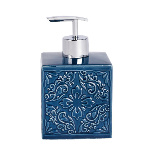 Dispensador de jabón córdoba azul de la marca Wenko en acabado de color Azul fabricado en Cerámico