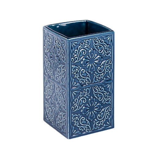 Vaso de baño córdoba azul satinado de la marca Wenko en acabado de color Azul fabricado en Cerámico