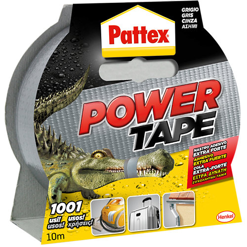 Cinta americana ultraresistente power tape pattex 10 m gris