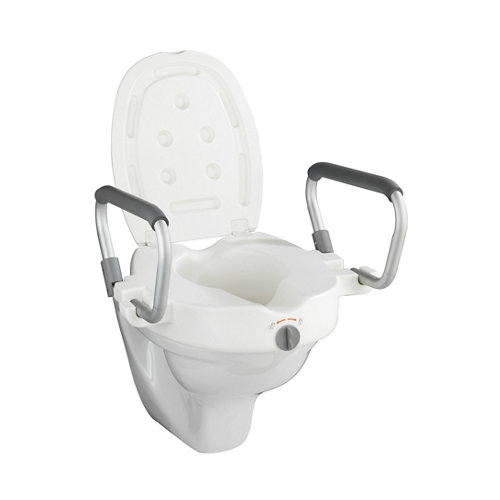 Elevador para wc secura blanco 59x47 cm de la marca Wenko en acabado de color Blanco fabricado en Plástico