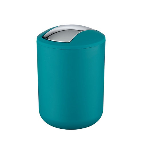 Papelera de baño brasil wenko petrol plástico 2 l de la marca Wenko en acabado de color Azul fabricado en Plástico