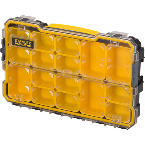 Maletín de plástico con 13 cajones de 6.5x44x27.5 cm