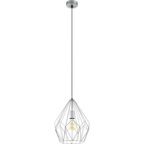 Lámpara de techo carlton plata 1 luz