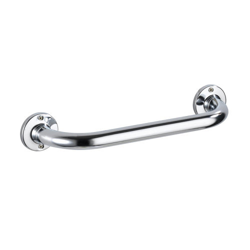 Asidero baño basic gris / plata 9.5x6 x36 cm de la marca Wenko en acabado de color Gris / plata fabricado en Acero inoxidable