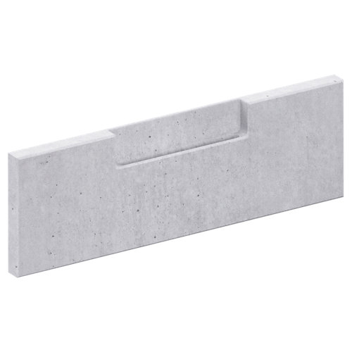 Frente para cajón berlín cemento 44,7x12,5 cm