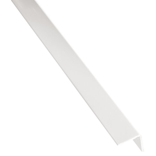 Perfil de ángulo pvc blanco mate 1,1x260 cm