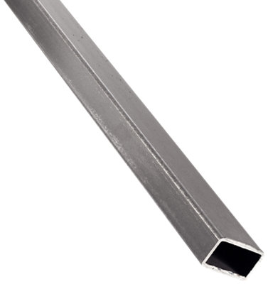 Perfil forma tubo rectangular de acero negro 1.5mm