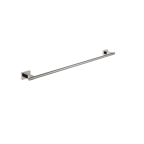 Toallero pared essentials cube gris / plata cromado brillante 55.8x6 cm