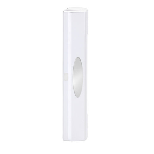 Portarrollo dispensador blanco de abs y acero inoxidable