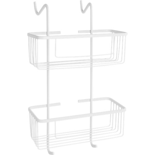Cesto de ducha blanco 28.5x51x22.5 cm de la marca CROMADOS MODERNOS en acabado de color Blanco fabricado en Metal