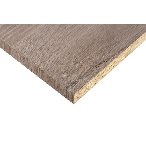 Puerta de interior corredera viena roble de 82.5 cm 25 Tablero aglomerado de 2 cantos roble gris de 59,5x244x1,6cm (anchoxaltoxgrosor)