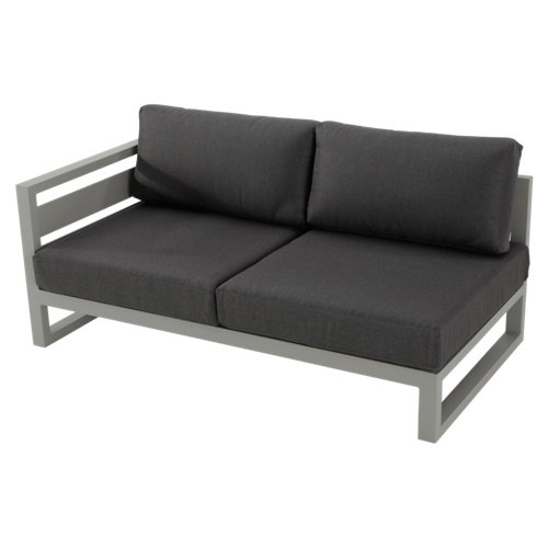 Banco/sofá de exterior de aluminio arizona gris