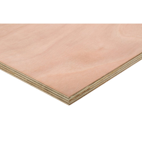 Tablero contrachapado fenólico okume de 122x250x2 cm (anchoxaltoxgrosor)