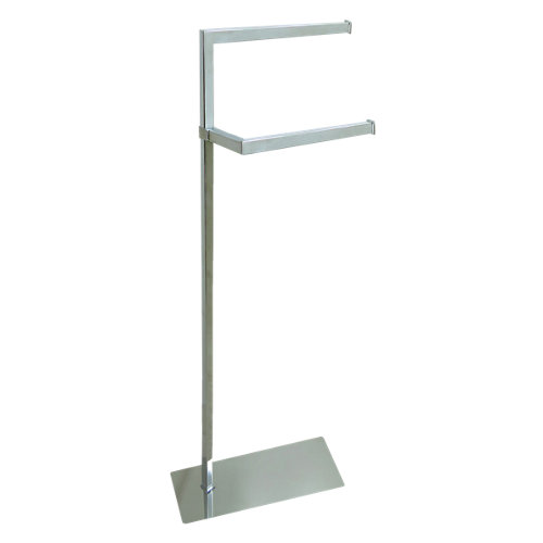 Toallero de pie zuri gris 38x97 cm de la marca CROMADOS MODERNOS en acabado de color Gris / plata fabricado en Acero inoxidable