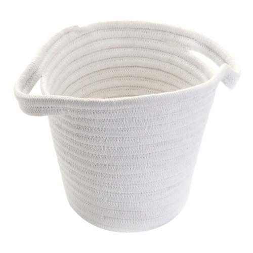 Cesta ordenación blanco 20x14 cm de la marca VERSA en acabado de color Blanco fabricado en Fibra vegetal