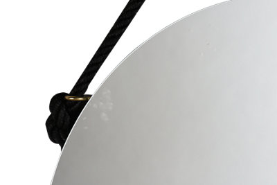 Espejo de baño Vintage negro 60 x 60 cm · LEROY MERLIN