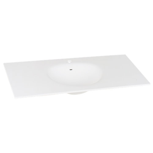 Lavabo natur blanco 108.6x9x51.5 cm