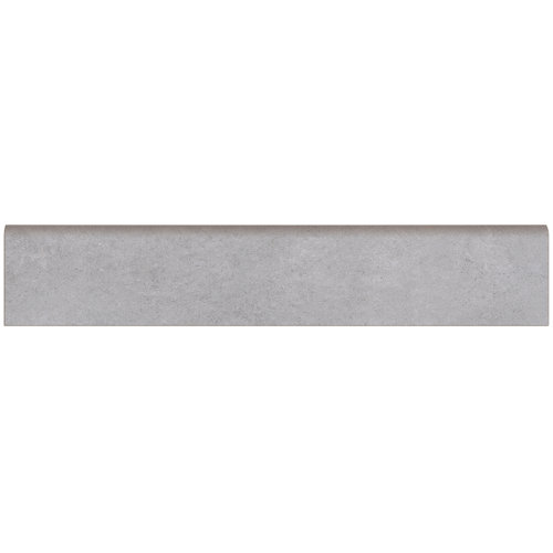 Rodapié cerámico recto serie cemento color gris 8x45 cm artens