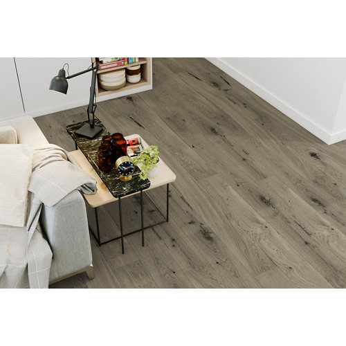 Puerta de entrada acorazada 300 lisa izquierda roble/roble de 90.3x208 cm 27 Suelo de madera galparket forte l gris oscuro